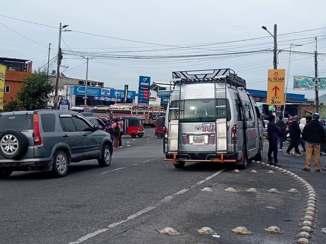 Así se encuentran los bloqueos.