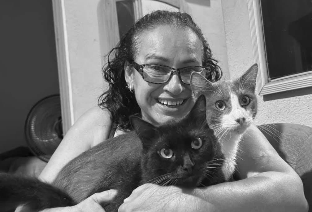 La fotografía de la víctima asesinada.