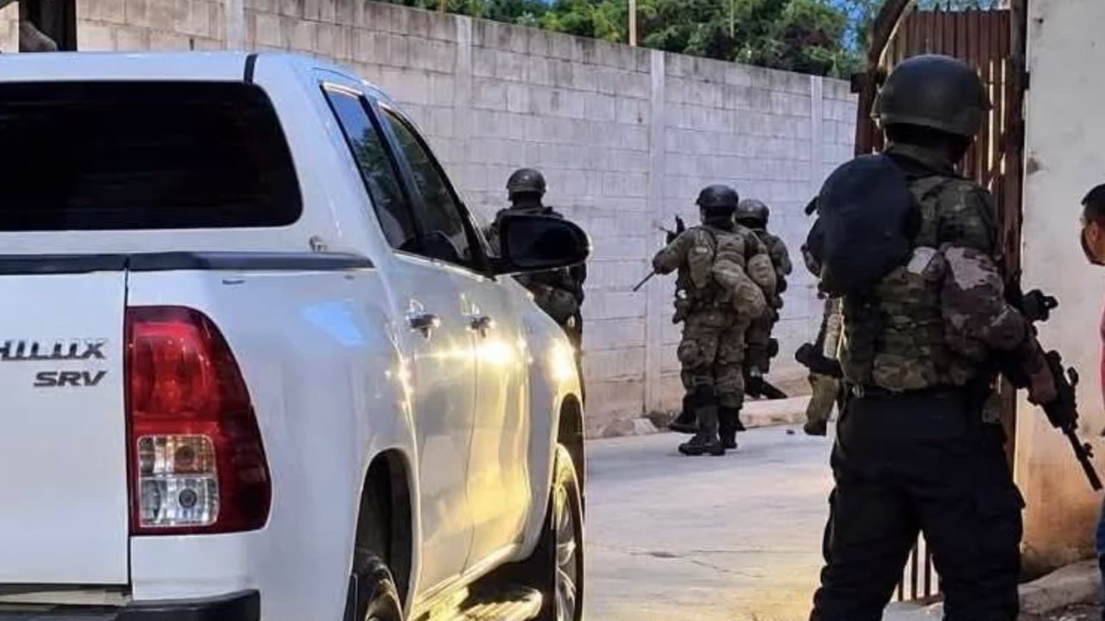 Imágenes tomadas durante el ataque.