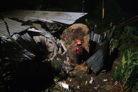Así quedó la vivienda.