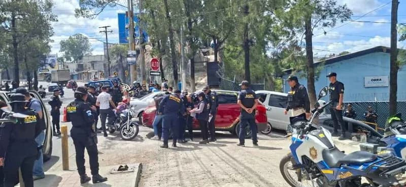 Durante el operativo.