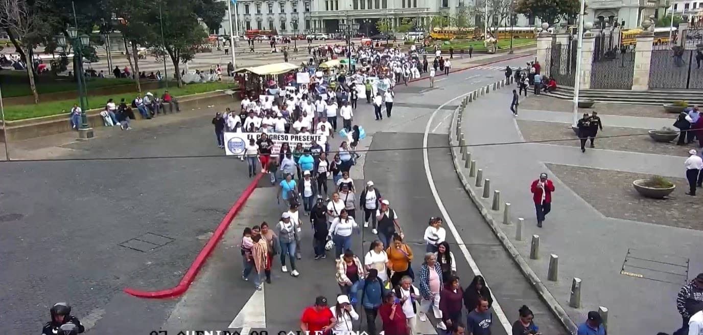 Manifestantes.