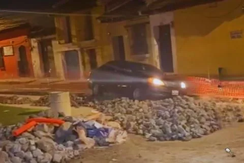 Todo quedó captado en video.