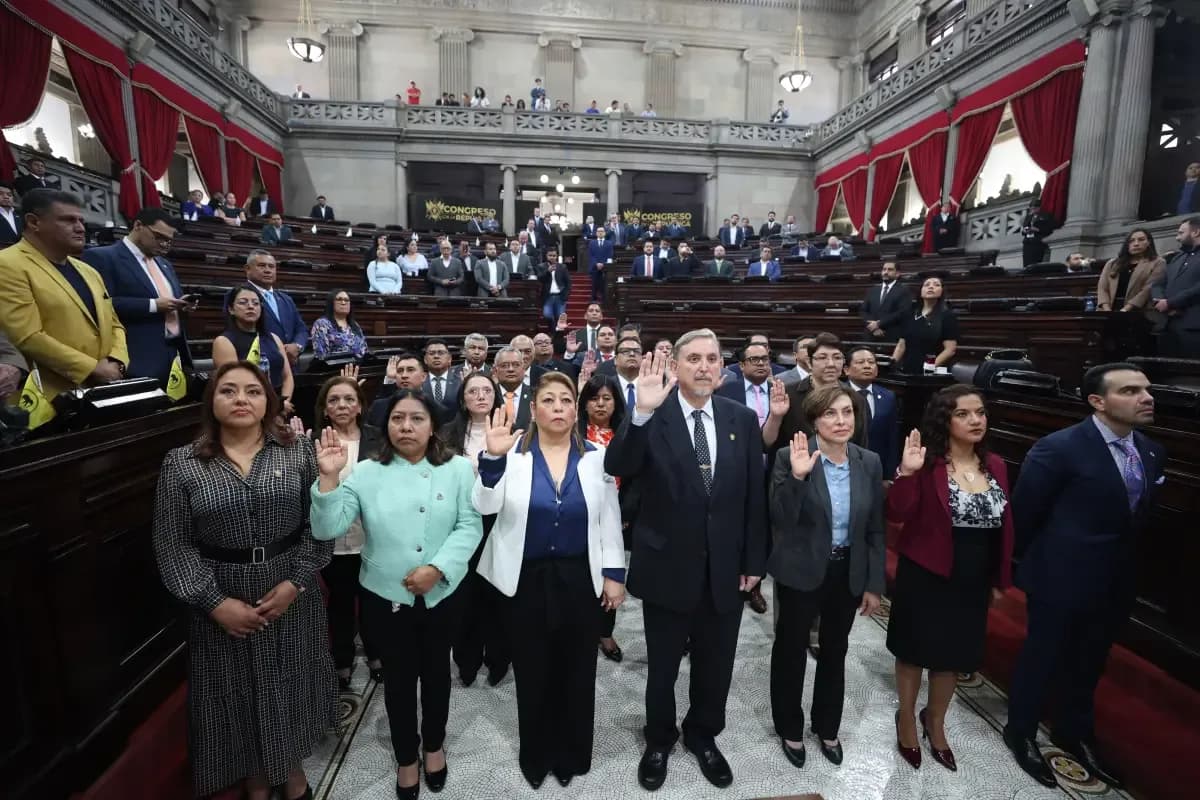 Juramentación en el Congreso.