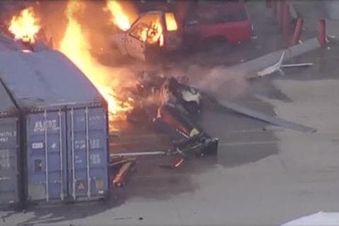 Accidente aéreo en Los Ángeles