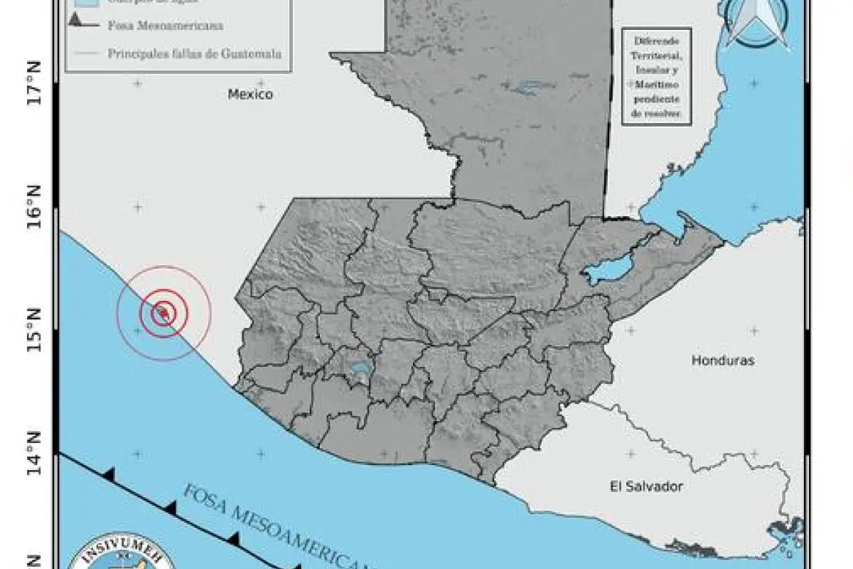El sismo registrado en las primeras horas de este viernes.