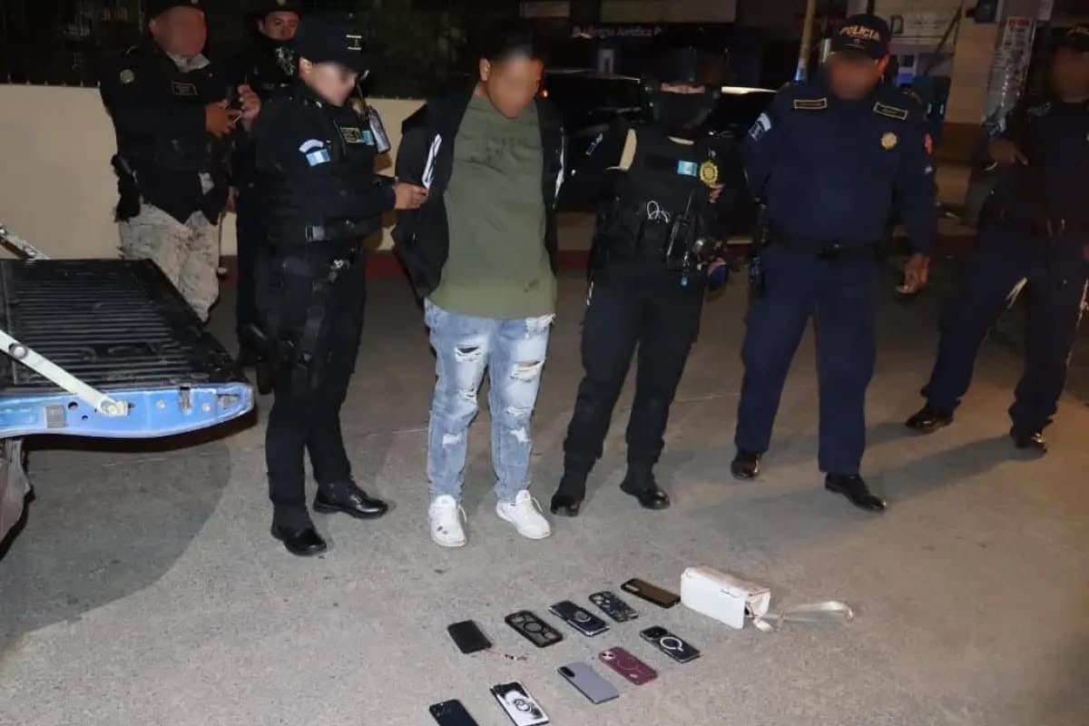 Así fue la captura de la presunta roba celulares.