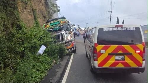 Así quedó el bus.